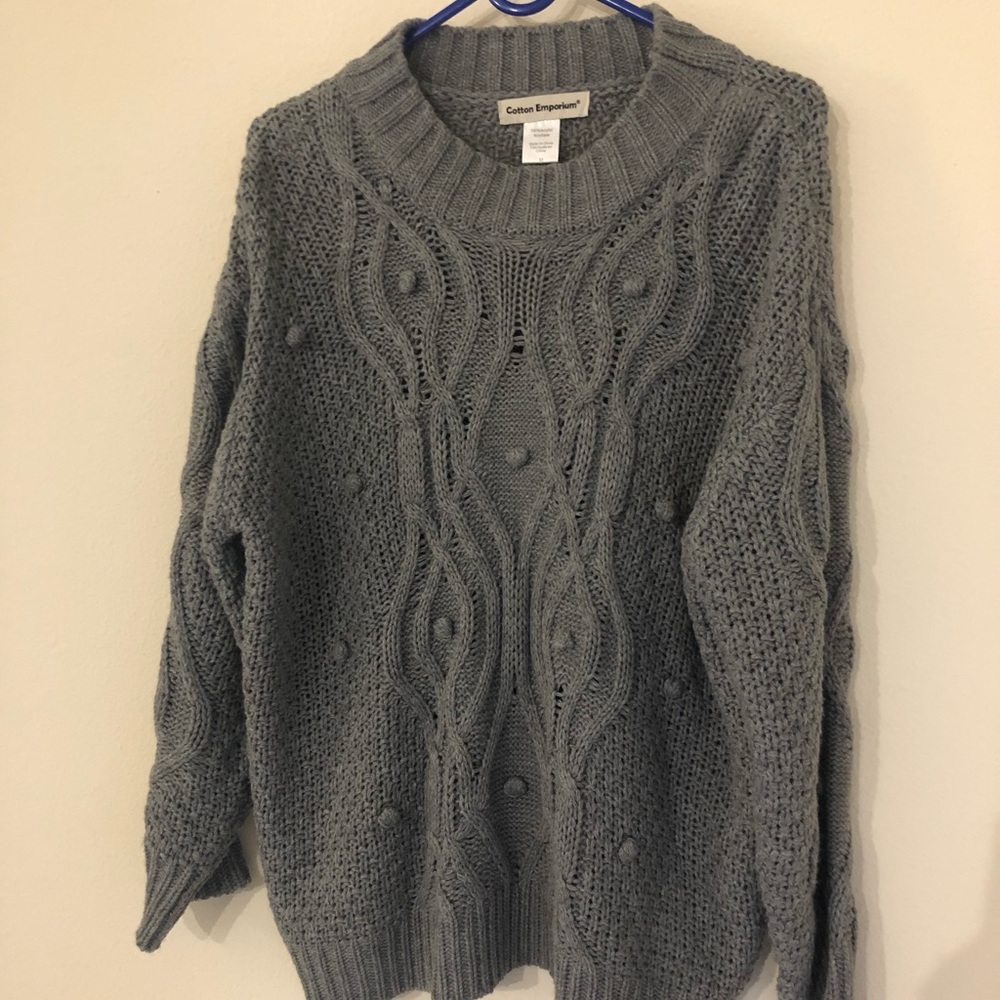 Cotton Emporium sweater in gray